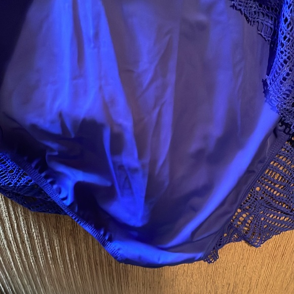 Royal blue one piece bathing suit - Picture 4 of 4